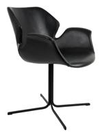 Zuiver Eetkamerstoel 'Nikki' PU leer, kleur Zwart - thumbnail