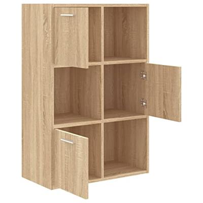 Opbergkast 60x29,5x90 cm bewerkt hout sonoma eikenkleurig - thumbnail