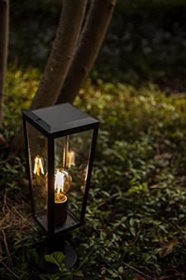 Lutec Unieke tuinlampPine enkel zwart - 7196601012