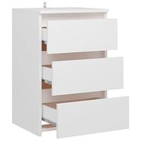 Nachtkastjes 2 st 40x35x62,5 cm bewerkt hout wit - thumbnail