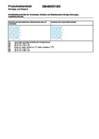 Schneider Electric XB4BW31B5 Harmony XB4BW31B5 Druktoets Bedieningsknop vlak 1 knop Wit Druk-ontgrendeling 1 stuk(s) - thumbnail