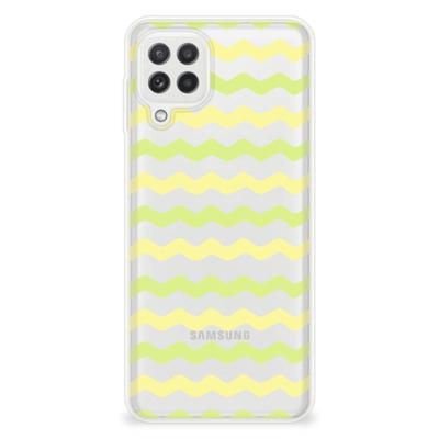 Samsung Galaxy A22 4G | M22 | TPU bumper | Waves Yellow Samsung Galaxy A22 4G | M22 | TPU bumper | Waves Yellow