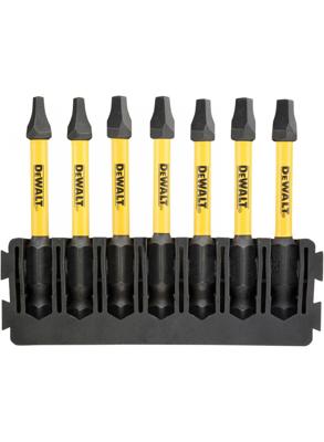 DeWalt Accessoires Bitset | Houder + IMPACT Torsion | 57 mm | SQ1 x2, SQ2 x3, SQ3 x2 - DT70824-QZ