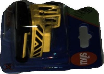 Siku 0801 graafmachine 6,8 cm geel/zwart