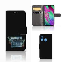 Samsung Galaxy A40 Leuk Hoesje Boho Beach - thumbnail