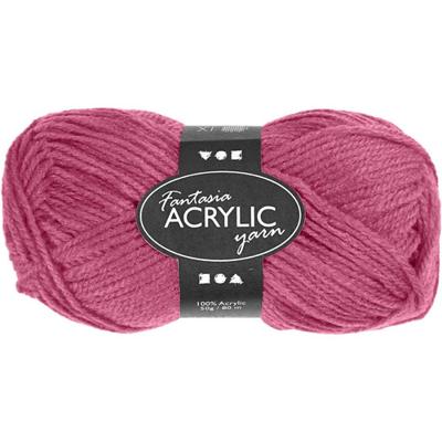 Creativ Company Acrylgaren, roze, 50gr, 80m