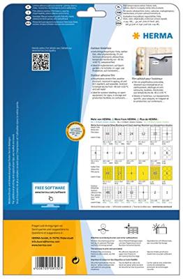 Herma 9532 Folie-etiketten 63.5 x 33.9 mm Polyethyleen folie Wit 240 stuk(s) Permanent hechtend Laser (kleur), Laser (zwart/wit), Kopiëren (kleur), Kopiëren Herma 9532 Folie-etiketten 63.5 x 33.9 mm Polyethyleen folie Wit 240 stuk(s) Permanent hechtend Laser (kleur), Laser (zwart/wit), Kopiëren (kleur), Kopiëren