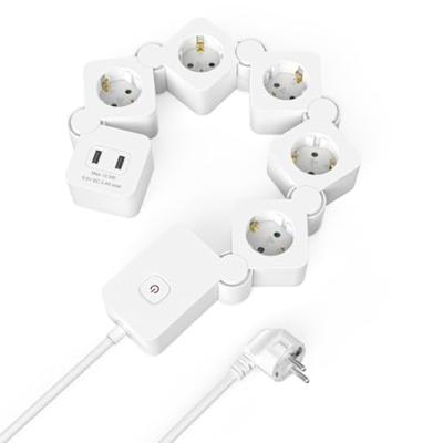 Hama Stekkerdoos 5-voudig USB-A 12W Flexibel Schakelaar 1,4 M Wit Hama Stekkerdoos 5-voudig USB-A 12W Flexibel Schakelaar 1,4 M Wit