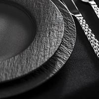 Villeroy & Boch Ontbijtbord / Dessertbord Manufacture Rock - Zwart - ø 22 cm - thumbnail