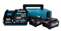 Makita Accu Starterset XGT DC40RA 2xBL4040 - 191J97-1 - thumbnail