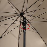 Grote Luxe Parasol Patmos 210x140 cm Ecru van Madison - thumbnail