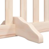 Hondenhek inklapbaar met deur 6 panelen 480 cm populierenhout - thumbnail