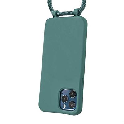 Høyde - iPhone 13 Pro Max - Telefoonhoes met koord - Donkergroen