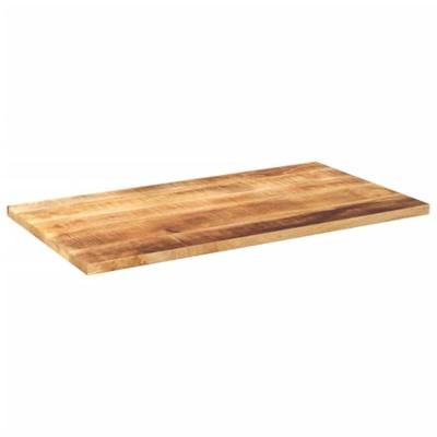 Tafelblad rechthoekig 100x60x3,8 cm massief ruw mangohout