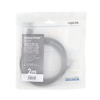 LogiLink CDA0107 video kabel adapter 2 m DisplayPort HDMI Zwart, Grijs - thumbnail