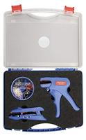WEICON TOOLS 10039670 Krimpset 402-delig Adereindhulzen 0.5 tot 6 mm² Incl. striptang, Incl. assortiment adereindhulzen - thumbnail