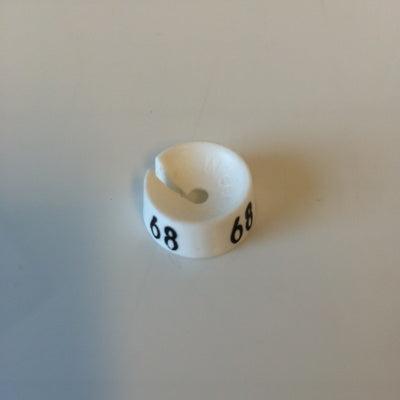 MB wit/zwart 68 voor op kledinghanger
