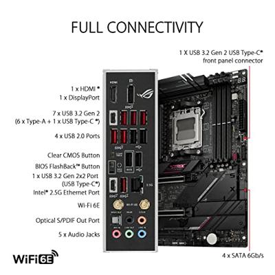 Asus ROG STRIX B650E-E GAMING WIFI Moederbord Socket AMD AM5 Vormfactor ATX Moederbord chipset AMD® B650