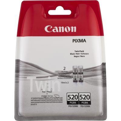 Inktcartridge Canon PGI-520 zwart 2x Inktcartridge Canon PGI-520 zwart 2x