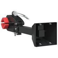 Fietsreparatiehouder inklapbaar wandmontage rood en zwart staal - thumbnail