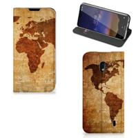Nokia 2.2 | Book Cover | Wereldkaart - thumbnail