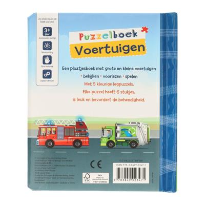 Wins Holland Puzzelboek voertuigen - 5 legpuzzels Wins Holland Puzzelboek voertuigen - 5 legpuzzels