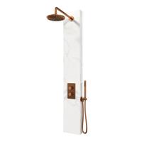 BRAUER Copper Edition Thermostatisch Douchepaneel 2-weg Calacatta gold SET 01 - thumbnail