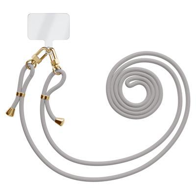 Universeel telefoonkoord met dubbele sluiting - Grijs Universeel telefoonkoord met dubbele sluiting - Grijs