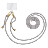 Universeel telefoonkoord met dubbele sluiting - Grijs - thumbnail