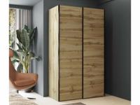 Kledingkast EZEKIEL 2 schuifdeuren wotan eik - thumbnail