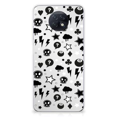 Silicone Back Case Xiaomi Redmi Note 9 | 9T 5G Silver Punk