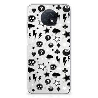 Silicone Back Case Xiaomi Redmi Note 9 | 9T 5G Silver Punk - thumbnail