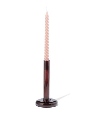 HEMA Kandelaar 8.5x10cm glas bruin (bruin)