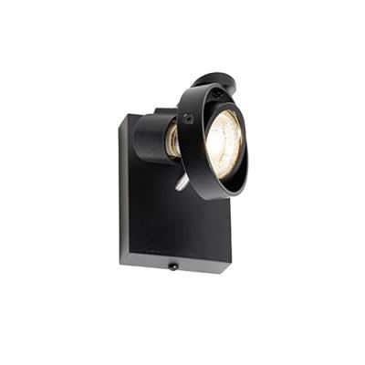 QAZQA Moderne spot zwart - Master 50