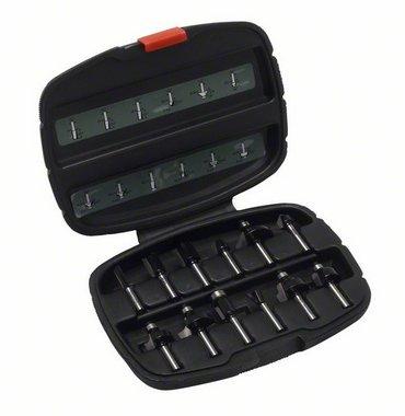 Bosch Accessoires 12 delige hardmetalen frezenset (Ø 1/4" schacht (6,35 mm) ) - 2607019465