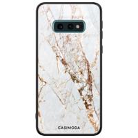 Samsung Galaxy S10e glazen hardcase - Marmer goud - thumbnail
