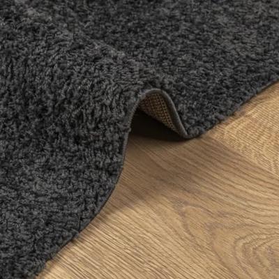 VidaXL Vloerkleed pamplona shaggy hoogpolig modern 80x250 cm antraciet - thumbnail
