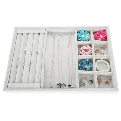 Flanel armband oor Stud Oorbellen ring hanger ketting combinatie display rack sieraden opslag lade
