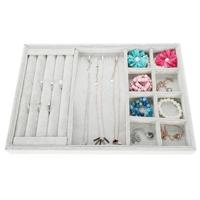 Flanel armband oor Stud Oorbellen ring hanger ketting combinatie display rack sieraden opslag lade - thumbnail