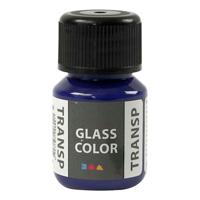 Creativ Company Glass color transparante verf - briliant blauw, 30ml - thumbnail