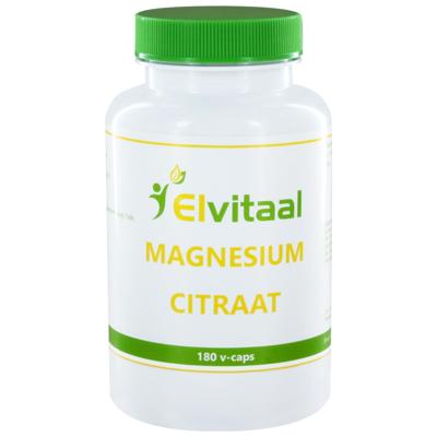 Elvitum Magnesium citraat 180 Vegetarische capsules Elvitum Magnesium citraat 180 Vegetarische capsules