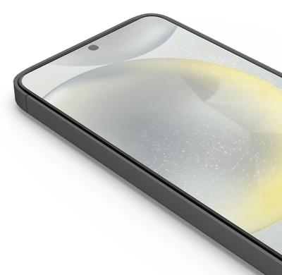 Hama Beschermglas voor mobiele telefoon D3O voor Samsung Galaxy S25 Edge (displaybescherming, onbreekbaar, anti-vingerafdruk, glas voor mobiele telefoon met montagehulp, volledige bescherming 10H
