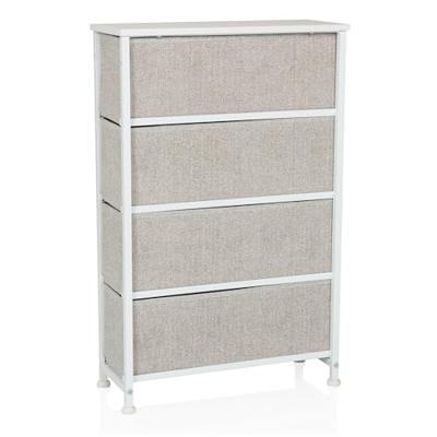 hjh LIVING Kast Foldress (4 vakken, Grijs) hjh LIVING Kast Foldress (4 vakken, Grijs)