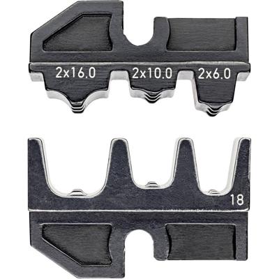 Knipex 97 49 18 Krimpinzetstuk Tweelings-adereindhulzen 6 tot 16 mm² Geschikt voor merk Knipex 97 43 200, 97 43 E, 97 43 E AUS, 97 43 E UK, 97 43 E US