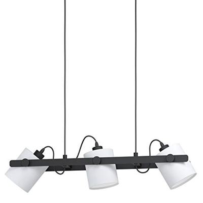 Eglo Strakke eetkamer hanglampHornwood 1 3-lichts zwart met wit - 43426