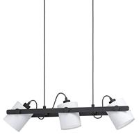 Eglo Strakke eetkamer hanglampHornwood 1 3-lichts zwart met wit - 43426 - thumbnail