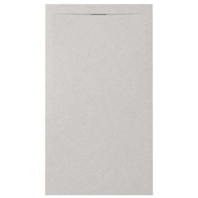 Zenon Essenza Minimal douchevloer - 100x90cm - antislip - antibacterieel - mineraalmarmer - rechthoek - Vertigo light (grijs) 400000000000044979