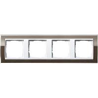 Gira Event Clear Bruin / Zuiverwit 4-voudig - thumbnail