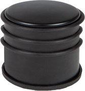 Deurstop zwart 7,7 cm hoog - set van 5