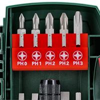 Metabo 630454000 Bitset 20-delig Plat, Kruiskop Phillips, Kruiskop Pozidriv, Inbus, Binnen-zesrond (TX) - thumbnail